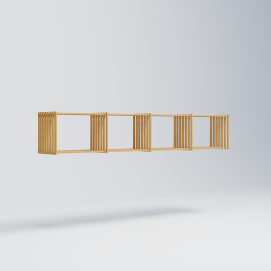 Den største FLOAT reol fra Thorvald Lissau i dansk egetræ.